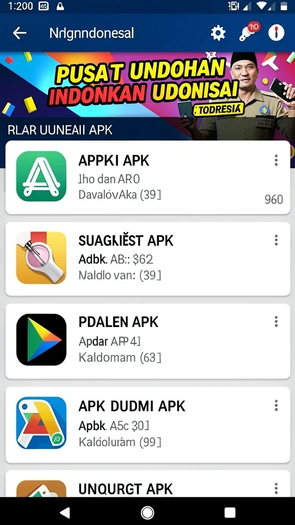 Tampilan utama aplikasi dewa288 App APK Terbaru yang intuitif dan efisien.